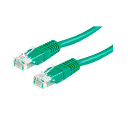 image produit  Cordon Cat 6, 4P Moule 2.00 m F/UTP Vert Cybertek