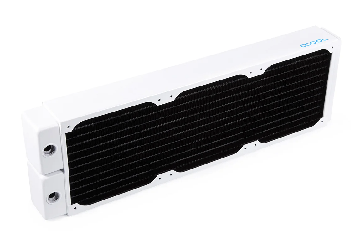 Alphacool Radiateur 360mm  Blanc -  HPE-45 Full Cuivre - Watercooling - 1