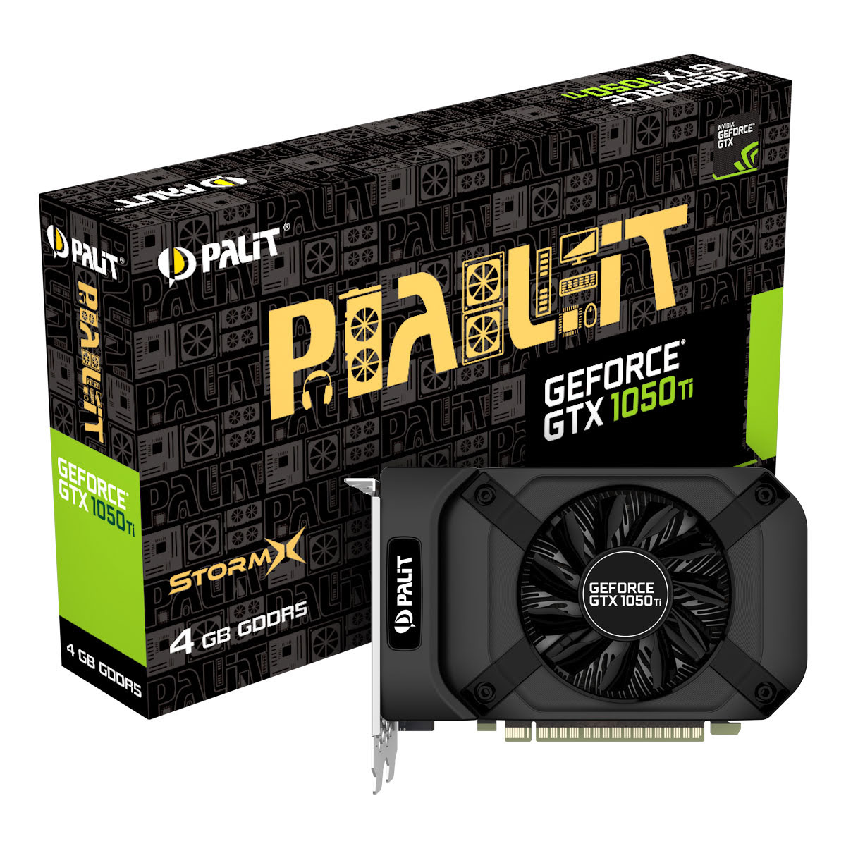 Palit GTX1050Ti StormX 4GB 4Go - Carte graphique Palit