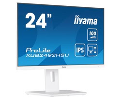 image produit Iiyama PROLITE XUB2492HSU-W6 - 24" FHD 100Hz IPS Pivot FreeSync Blanc Cybertek