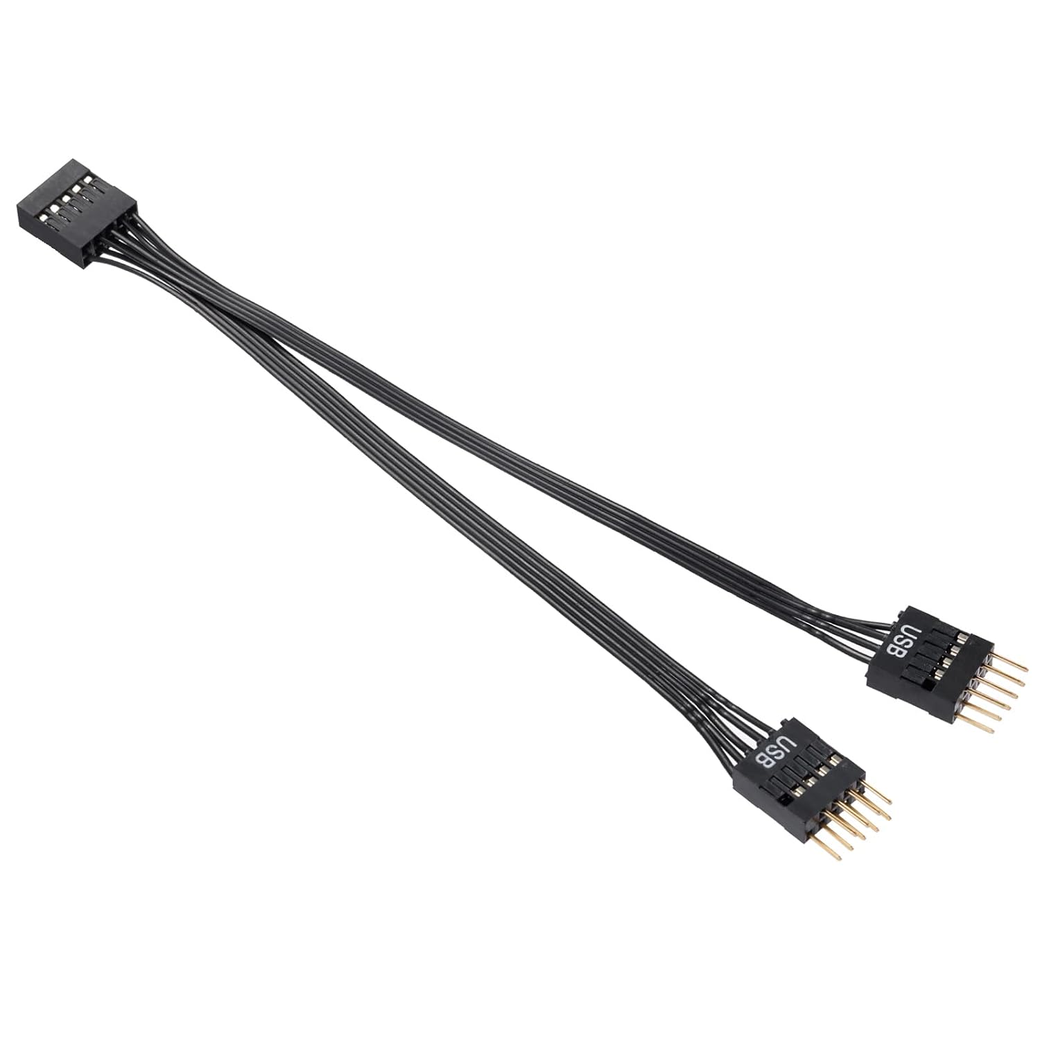 Câble splitter USB 2.0 9pin pour carte mère - Connectique PC/Téléphonie  - 0