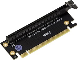 Connectique PC/Téléphonie  Compatible Adaptateur Riser équerre à 90° - Pcie 4.0 Cybertek