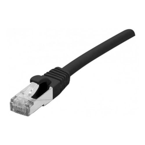 Connectique réseau Dexlan Cable Cat.6A S/FTP LS0H noir Snagless - 0.5m