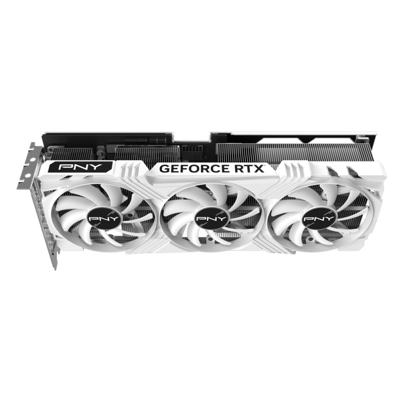 PNY RTX 4070 Ti SUPER 16G VERTO OC Triple Fan Blanc - Carte graphique - 3