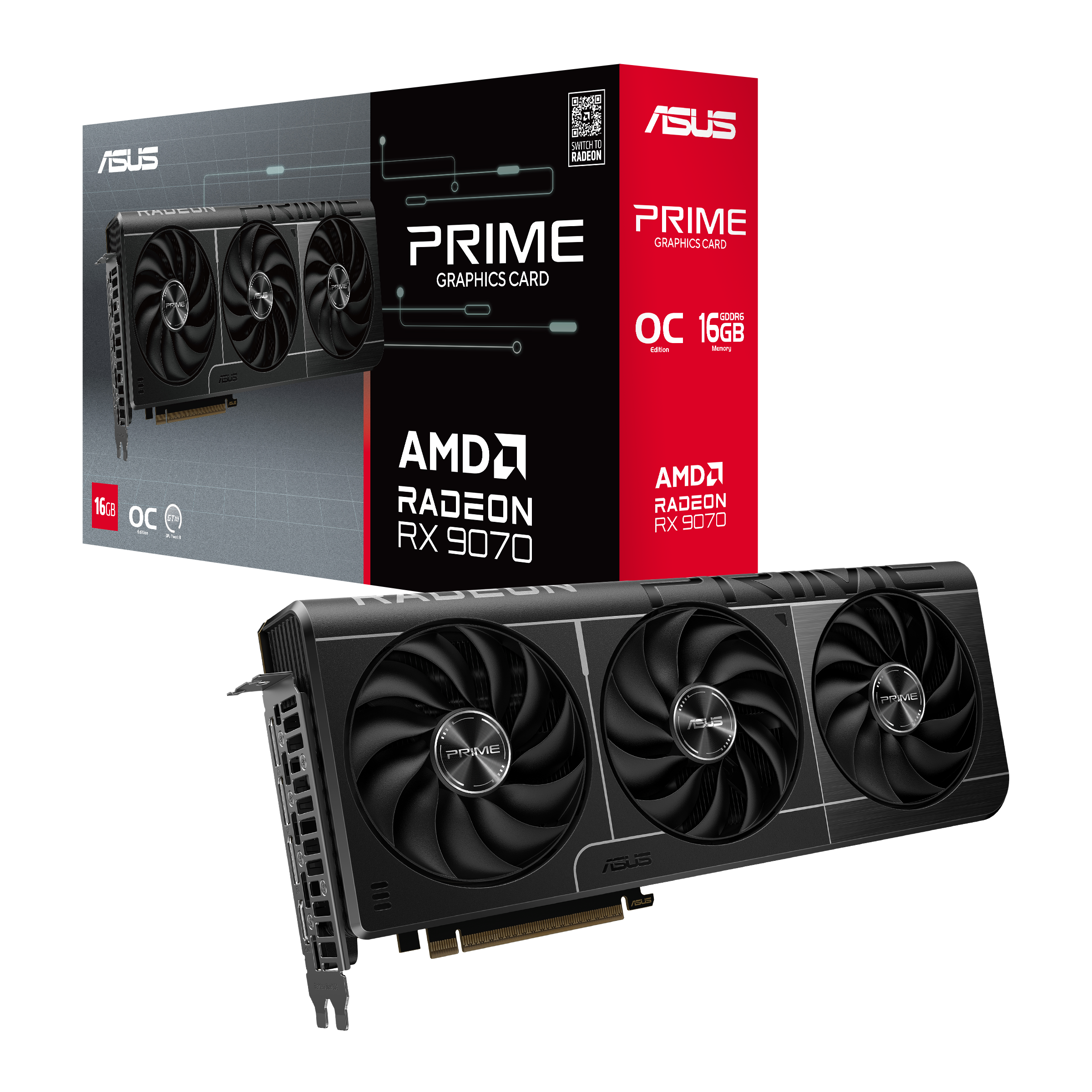 Asus PRIME-RX9070-O16G  - Carte graphique Asus - Cybertek.fr - 0