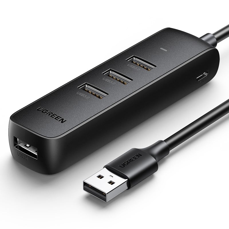 UGREEN Hub 4 ports USB-A vers 4xUSB-A/0.25m/Noir - Hub UGREEN - 0