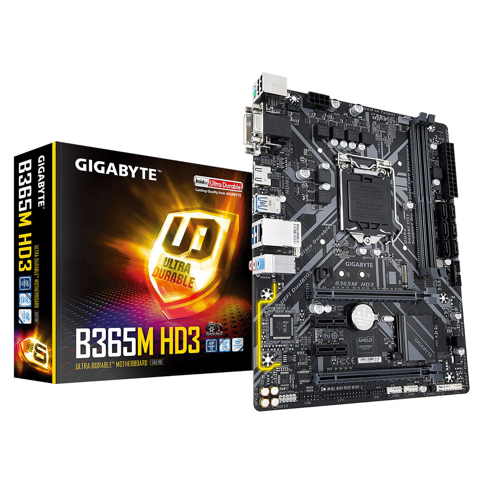 Gigabyte B365 HD3 ATX  - Carte mère Gigabyte - Cybertek.fr - 0