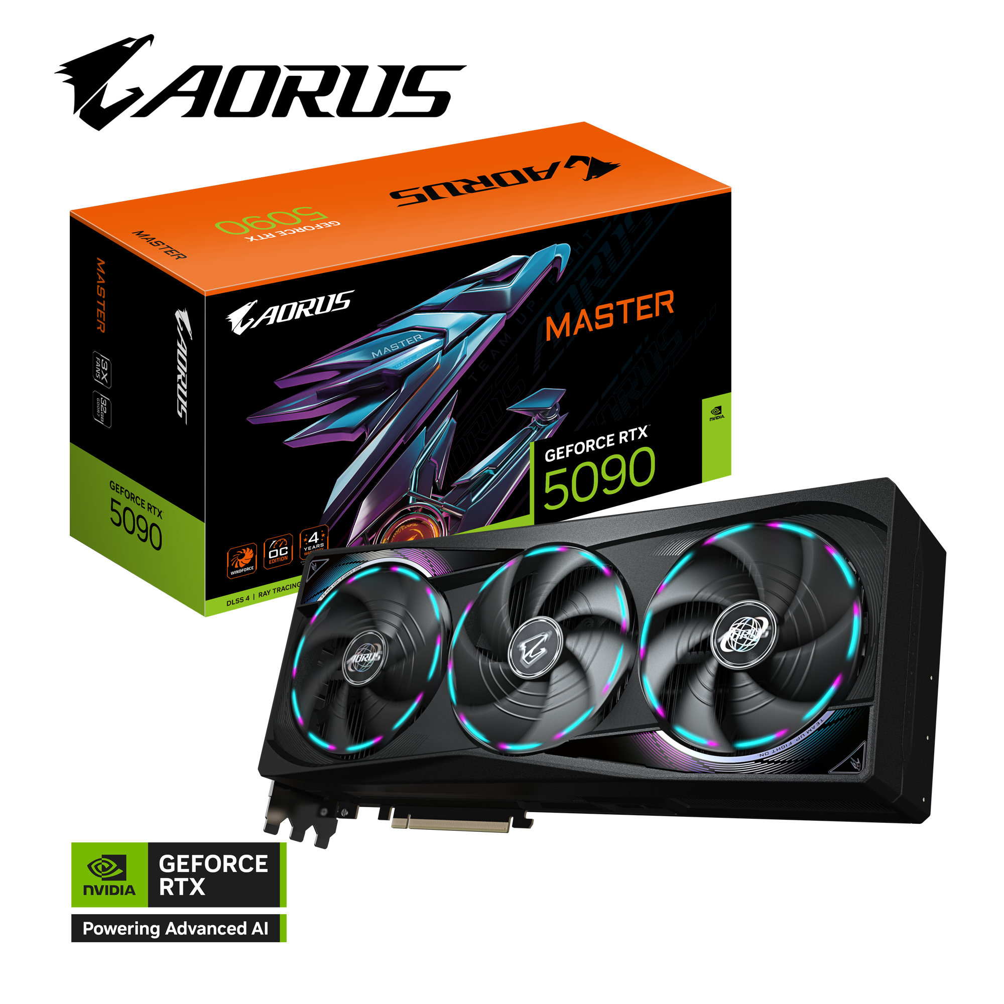 Gigabyte AORUS GeForce RTX 5090 MASTER 32G - Carte graphique - 10