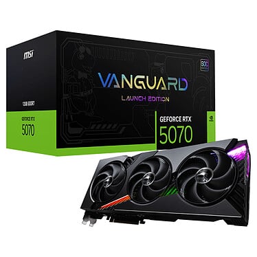 MSI GeForce RTX 5070 12G VANGUARD SOC LAUNCH EDITION - Carte graphique - 0