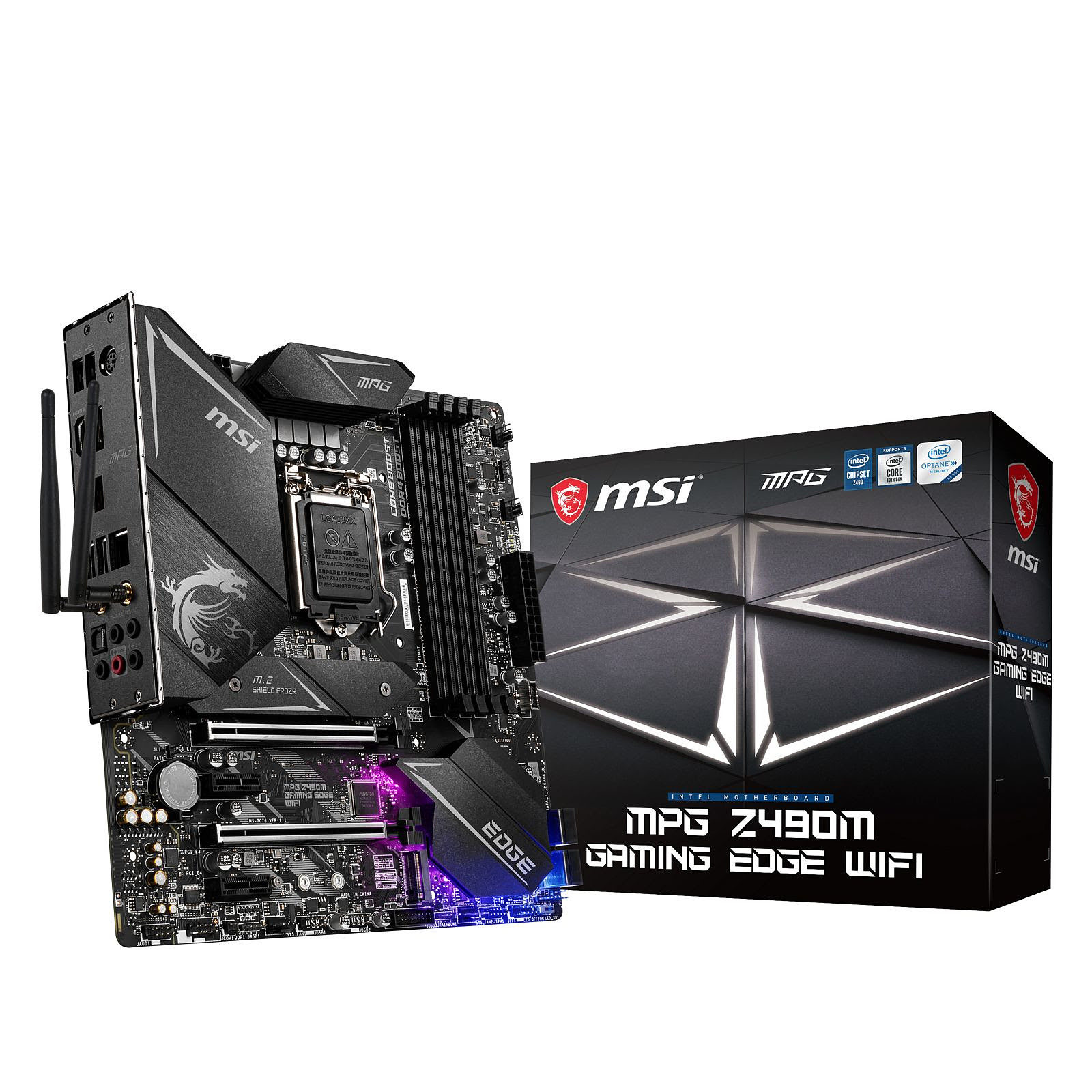 MSI MPG Z490M GAMING EDGE WiFi Micro-ATX  - Carte mère MSI - 0