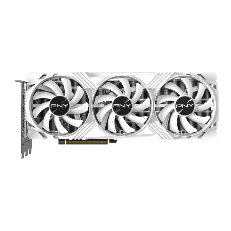 image produit PNY GeForce RTX 4070 Ti SUPER 16G VERTO OC Triple Fan Edition White Version Cybertek