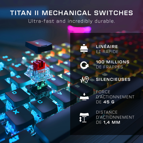 Turtle Beach Vulcan II - Clavier PC Turtle Beach - Cybertek.fr - 7