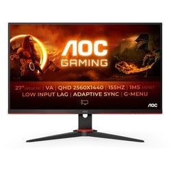 Ecran PC AOC Q27G2E/BK - 27" QHD 155Hz VA 1ms Freesync Premium Cybertek