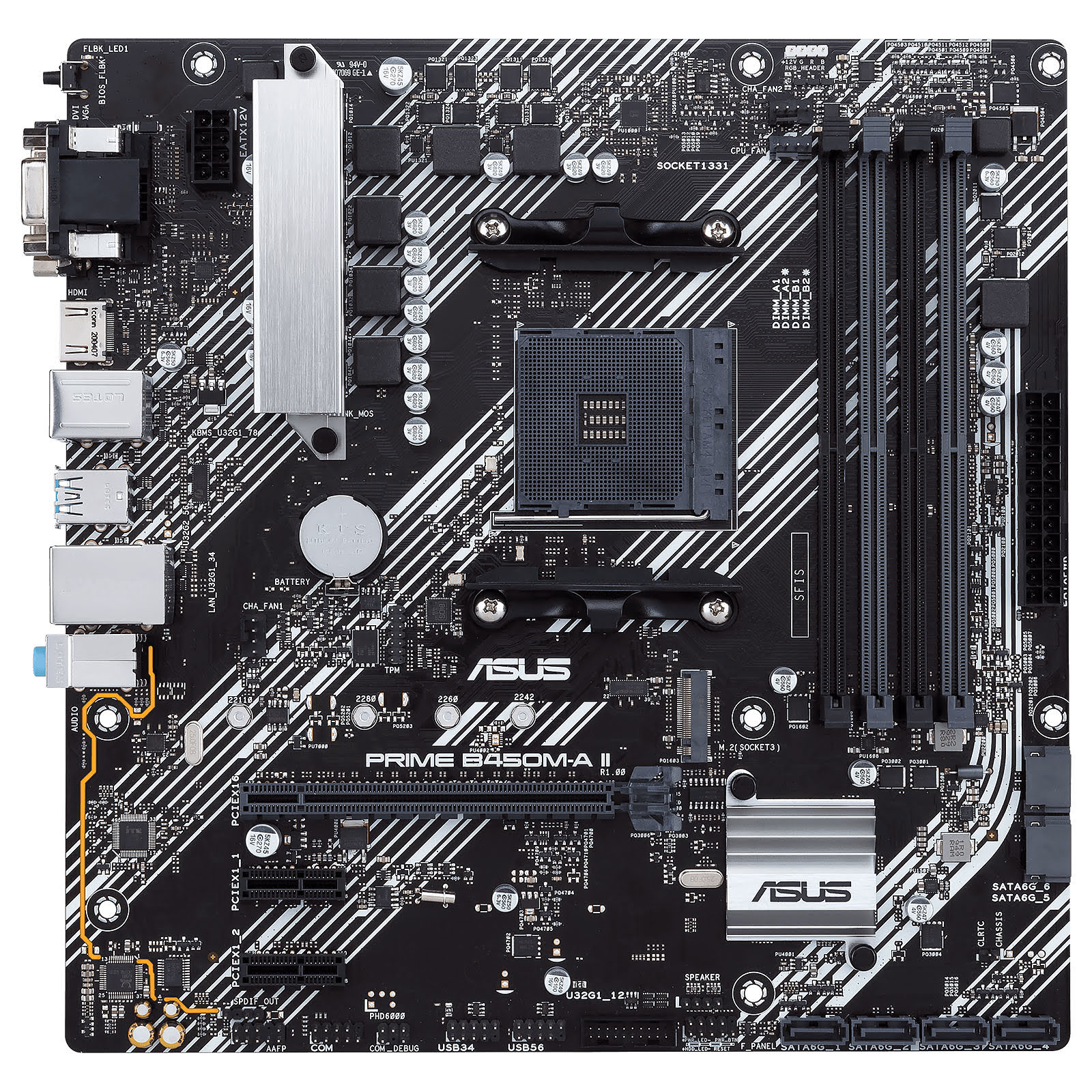 Asus PRIME B450M-A II Micro-ATX  - Carte mère Asus - Cybertek.fr - 4