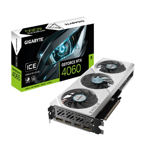 Carte graphique Gigabyte GeForce RTX 4060 EAGLE ICE OC 8G GDDR6 Cybertek