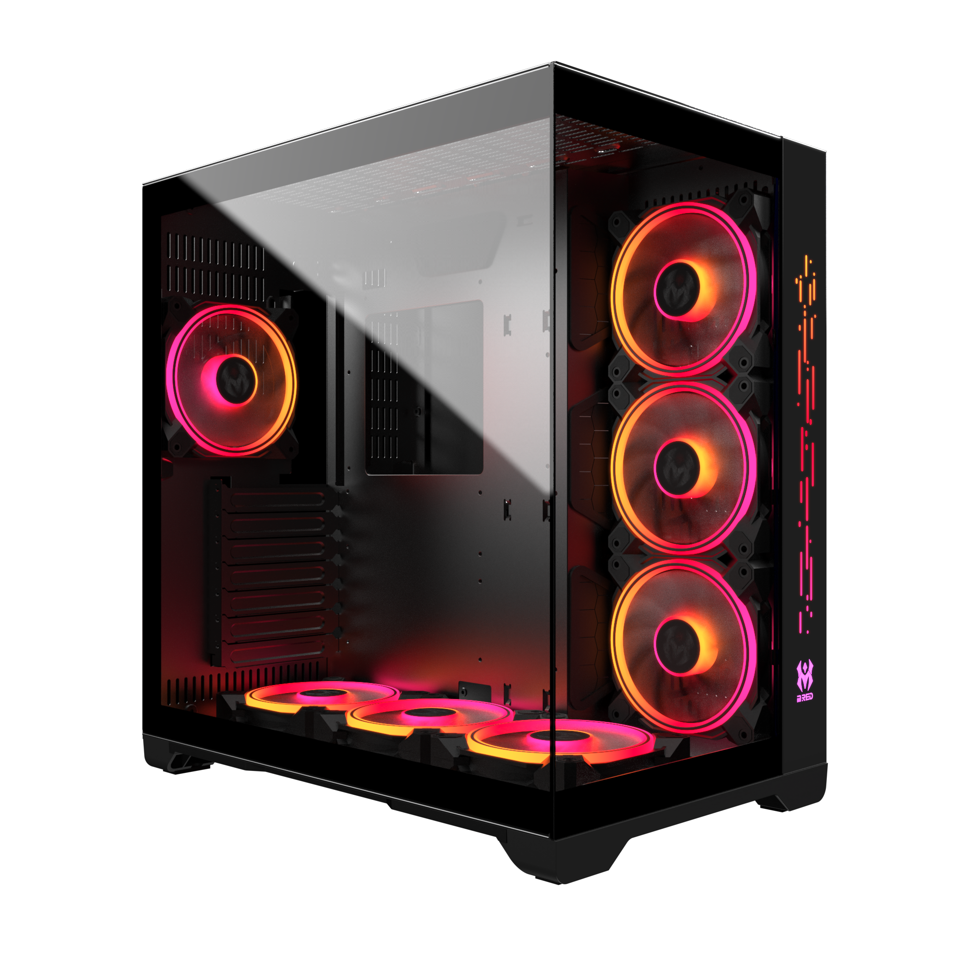 image produit M.RED Crystal Sea Noir - MT/Sans Alim/ATX Cybertek