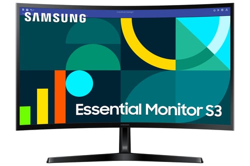 image produit Samsung Essential S3 - 27" CURVE FHD 100Hz VA Cybertek