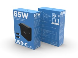 Accessoire alimentation Bluestork Chargeur secteur vers USB et USB-C - 65W - Noir Cybertek