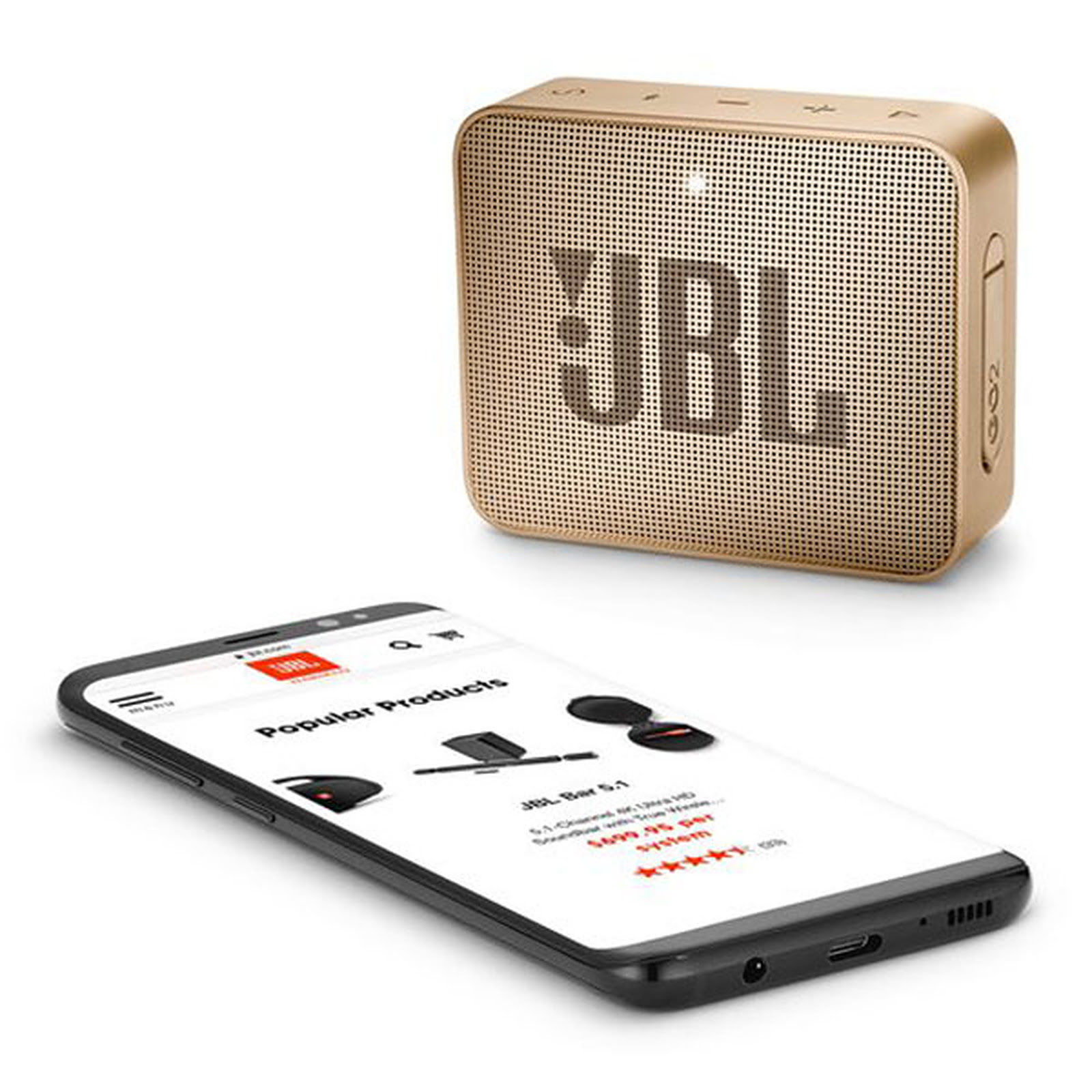 JBL 1HP GO 2 Champagne - Enceinte PC JBL - Cybertek.fr - 1