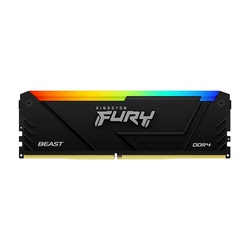 Mémoire PC Kingston FURY Beast RGB 8GB 3600MT/s DDR4 CL17 DIMM Cybertek