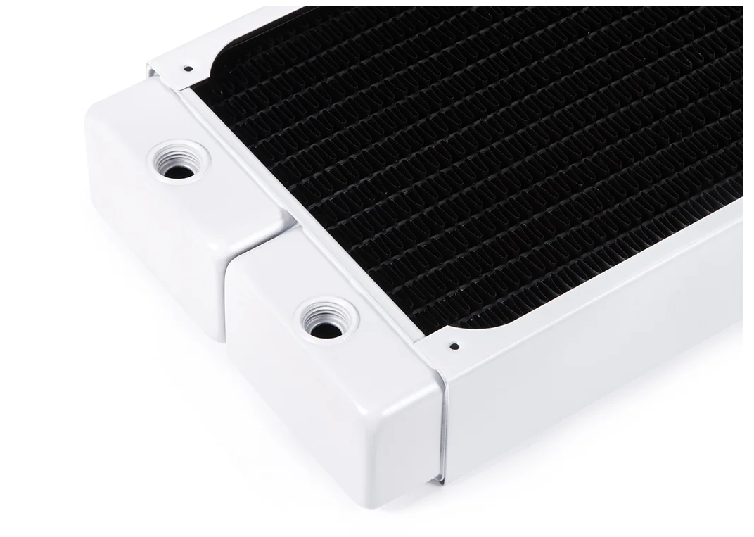 Alphacool Radiateur 360mm  Blanc -  HPE-45 Full Cuivre - Watercooling - 3