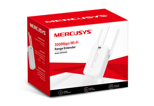 Mercusys MW300RE - Wifi N300 - Blanc  - Cybertek.fr - 2