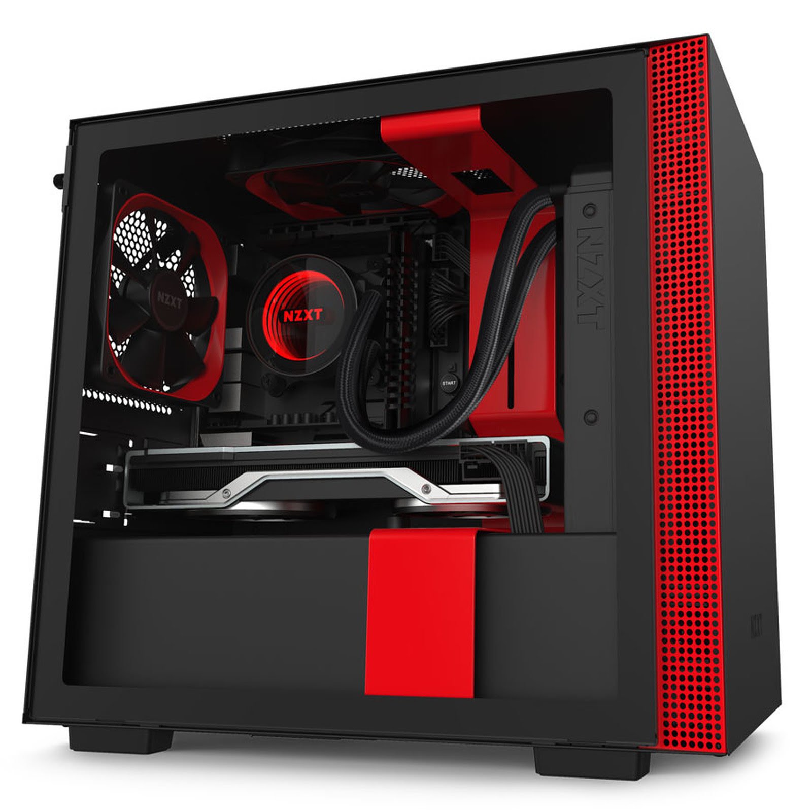 NZXT H210 Noir/Rouge Rouge - Boîtier PC NZXT - Cybertek.fr - 0