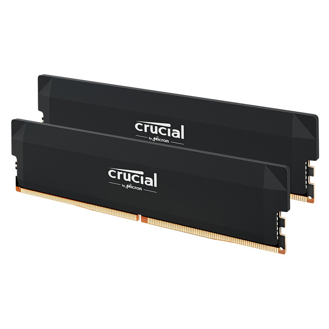 Crucial Pro Overclocking 64G (2x32G) 6000MHz CL40 Noir - Mémoire PC Crucial sur Cybertek.fr - 1