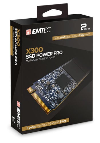 Emtec ECSSD2TX300  M.2 - Disque SSD Emtec - Cybertek.fr - 1