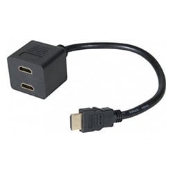 image produit  Splitter HDMI - 2 écrans simultanés Cybertek