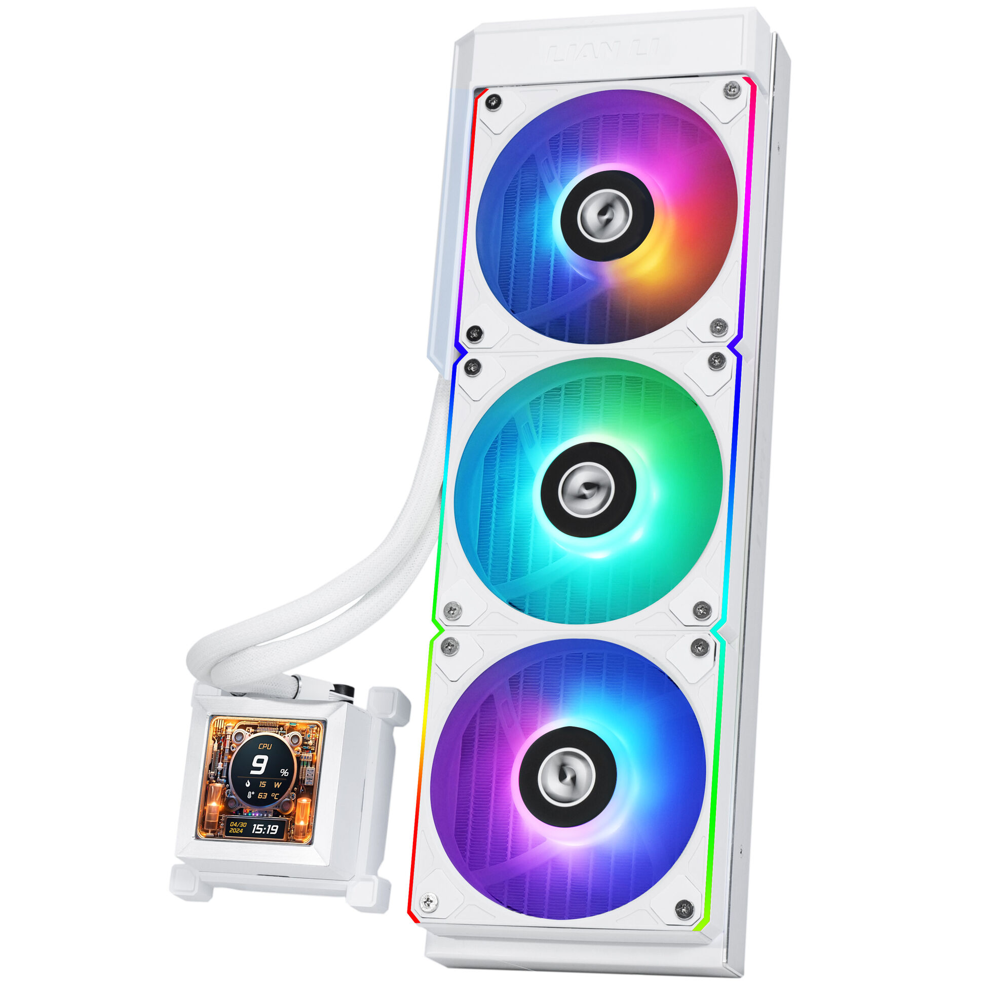 Lian-Li HydroShift LCD 360R - Blanc - Watercooling Lian-Li - 0