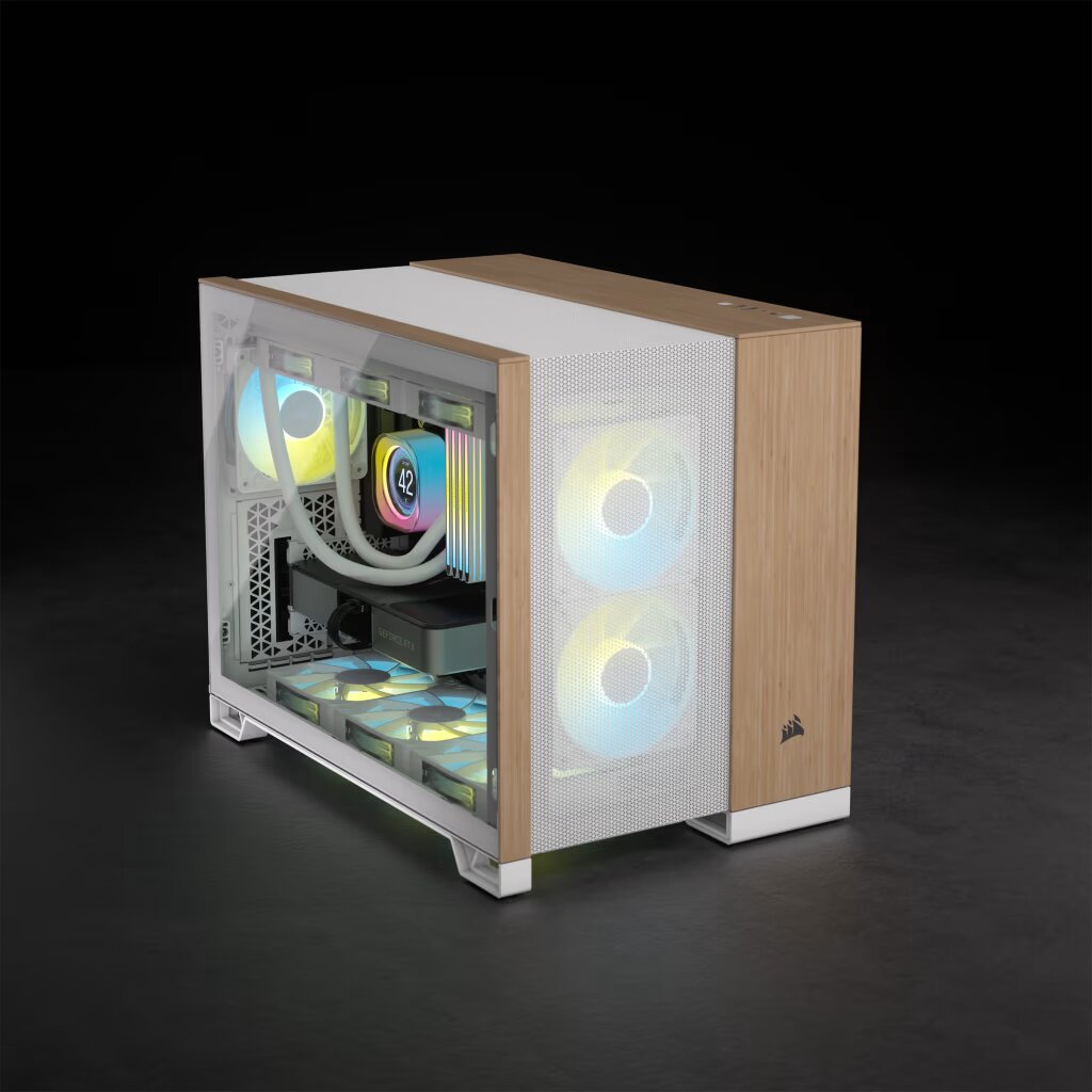 Corsair 2500X Blanc/Bamboo Blanc - Boîtier PC Corsair - 0