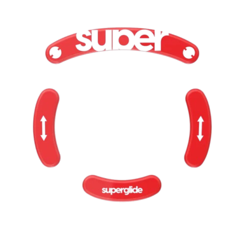 SuperGlide Patins Verre V2 - Logitech G Pro Wireless - Rouge (LGPSGR2) - Achat / Vente Modding sur Cybertek.fr - 0