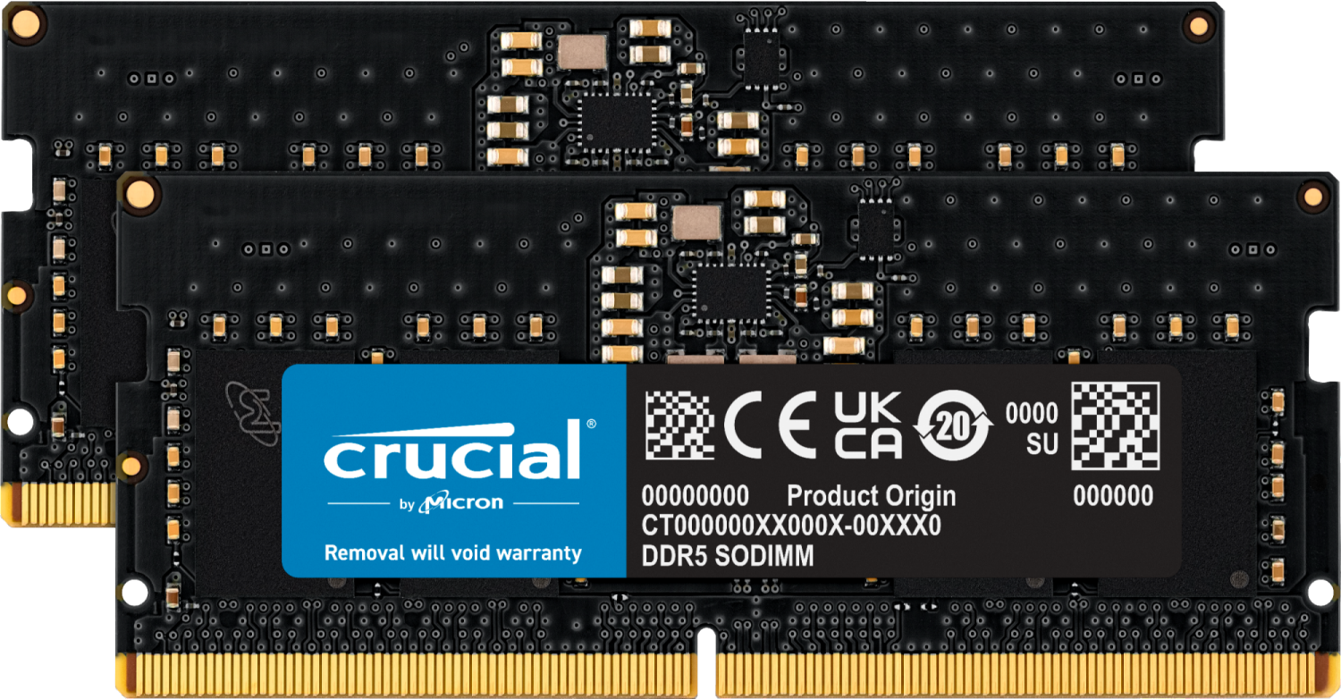 Crucial Classic SODIMM 128G (2x64G) DDR5 5600MHz - Mémoire PC Crucial sur Cybertek.fr - 0