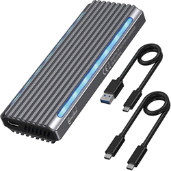 Boîtier externe Connectland USB-C 3.1 10Gb pour SSD M2 NVMe - RGB  Cybertek