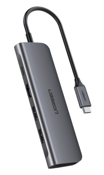 UGREEN Hub USB-C vers 2xUSB 3.0+HDMI+SD+TF+USB-C/4K30Hz - Hub - 0