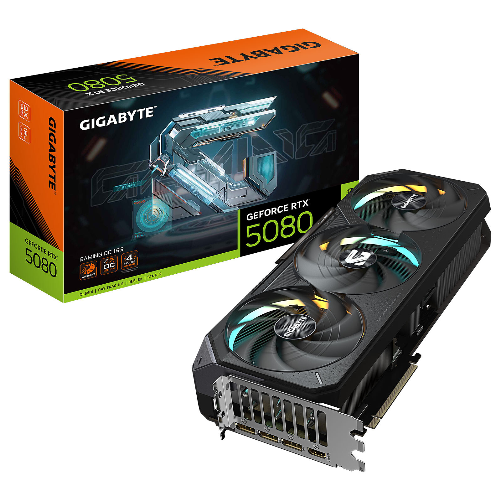 Gigabyte GeForce RTX 5080 GAMING OC 16G - Carte graphique - 0