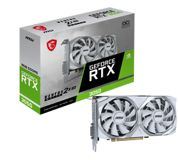 image produit MSI GeForce RTX 3050 VENTUS 2X XS WHITE 8G OC Cybertek