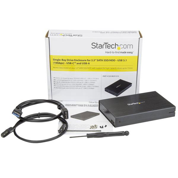 StarTech.fr Boîtier Externe SSD M.2 NVMe/SATA - Boîtier Disque Dur