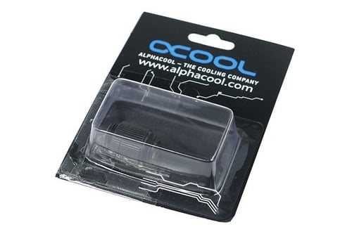 Alphacool Fitting double écrou G1/4 AG vers G1/4 AG - Noir - Watercooling - 1