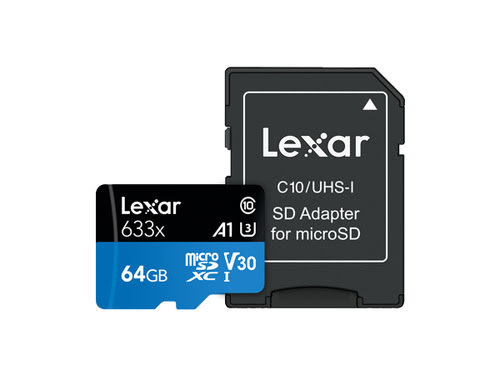 Lexar Micro SDHC 64Go Class 10 + Adapt - Carte mémoire Lexar - 2