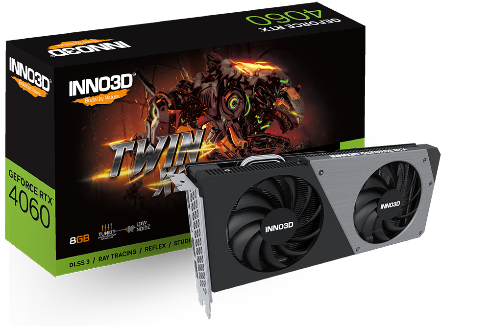 Inno 3D GeForce RTX 4060 TWIN X2 V2  - Carte graphique Inno 3D - 0