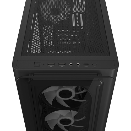 Asus A23 PLUS TG ARGB Noir Noir - Boîtier PC Asus - Cybertek.fr - 5