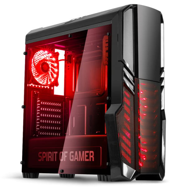 Spirit Of Gamer ROGUE II RED Rouge - Boîtier PC Spirit Of Gamer - 4