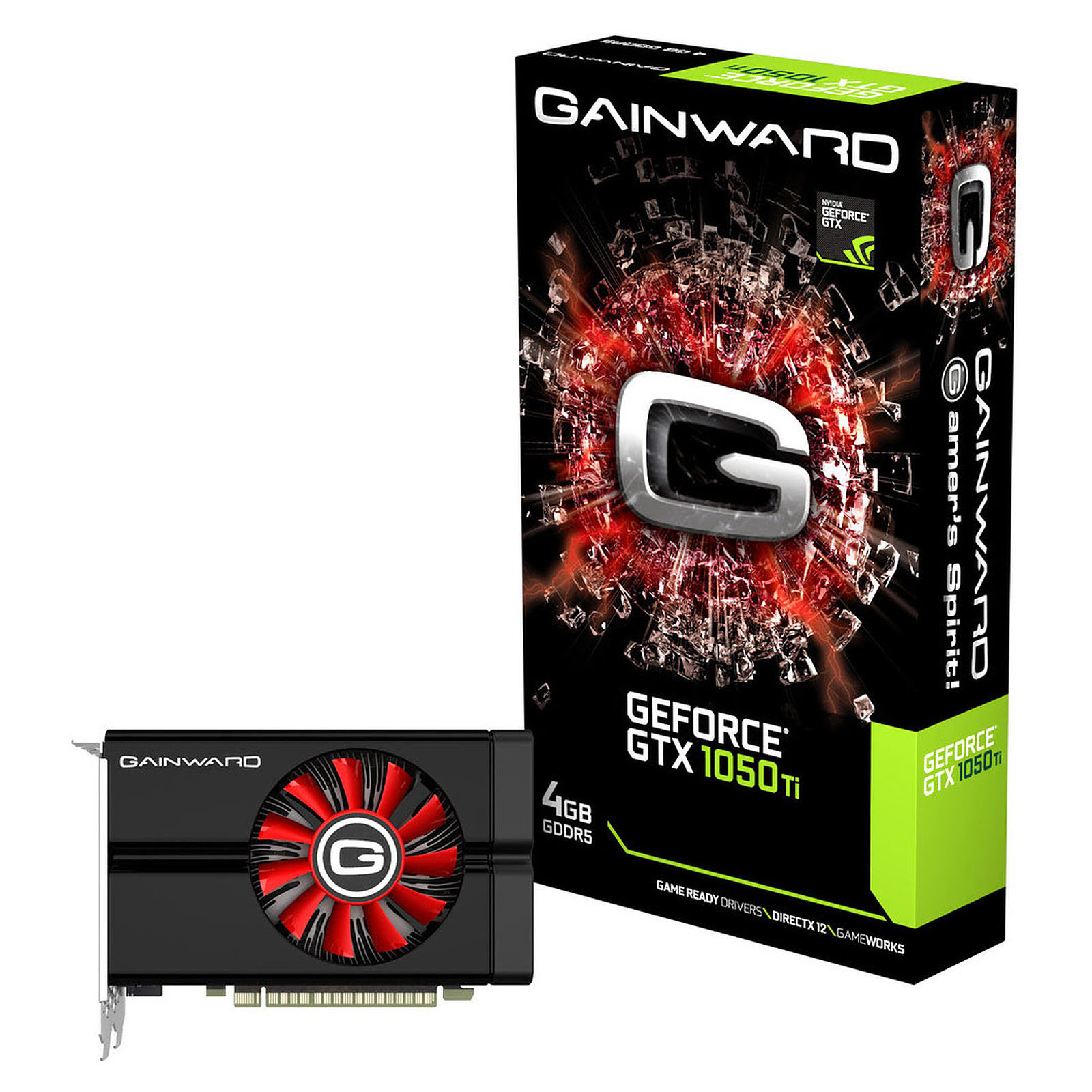 Gainward GTX 1050Ti 4GB  - Carte graphique Gainward - Cybertek.fr - 0